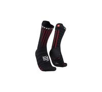 Chaussettes compressport aero socks noir rouge