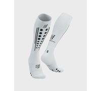Chaussettes Compressport Full Aero blanc noir - T4