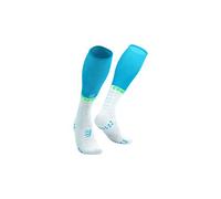 Compressport Chaussettes de compression Full Socks Oxygen Mixte Bleu/Blanc Taille 35-38 Modèle 2026