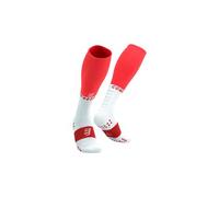 Chaussettes Compressport Oxygen rouge vif blanc - T2