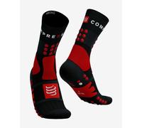 Chaussettes Compressport Hiking noir rouge - T3