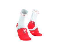 Compressport Chaussettes Pro Marathon V2.0 Blanc/Rouge Unisexe T2