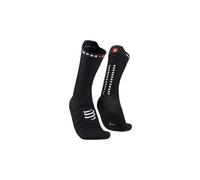 Chaussettes compressport pro racing sock bike noir blanc