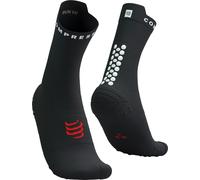 Chaussettes Compressport Pro Racing v4.0 Run High noir blanc rouge - T3