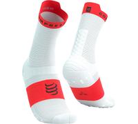 Compressport PRO RACING SOCKS V4.0 RUN HIGH Blanc - Chaussettes de running hommes 42/44