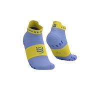 Chaussettes Compressport Pro Racing v4.0 Run Low violet jaune - T4