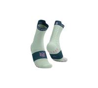 Chaussettes compressport pro racing socks v4 0 trail vert