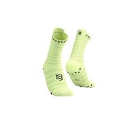 Chaussettes compressport pro racing socks v4 0 ultralight run high jaune