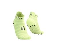 Chaussettes compressport pro racing socks v4 0 ultralight run low jaune