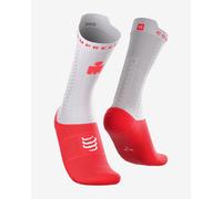 Chaussettes Compressport Pro Racing v4.0 Bike Ironman 2026 blanc rouge - T4