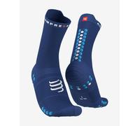 Chaussettes compressport pro racing v4 0 run high bleu sodalite