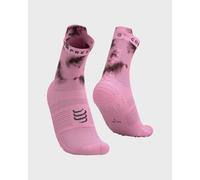 Chaussettes Compressport Pro Racing v4.0 Run High - Eat My Dust! rose - T3