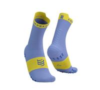 Chaussettes Compressport Pro Racing v4.0 Run High Violet Jaune, Taille Taille 1