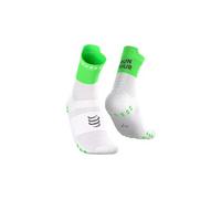 Chaussettes compressport pro racing v4 0 run high your race vert blanc