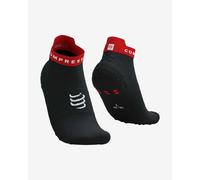 Chaussettes Compressport Pro Racing v4.0 Run Low noir rouge intense - T2