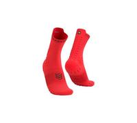 Chaussettes compressport pro racing v4 0 trail rouge noir