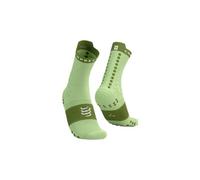 Chaussettes compressport pro racing v4 0 trail vert