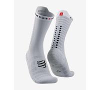 Chaussettes Compressport Pro Racing v4.0 Ultralight Bike blanc noir - T1