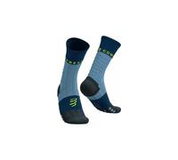Chaussettes compressport pro racing winter trail bleu