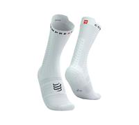 Chaussettes Compressport Pro Racing v4.0 Bike blanc noir - T2