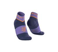 Chaussettes compressport ultra trail low violet bleu