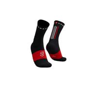 Chaussettes compressport ultra trail socks v2 0 hight noir rouge