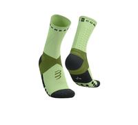 Chaussettes Compressport Ultra Trail Socks V2.0 Vert Noir, Taille Taille 1