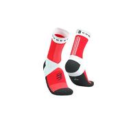 Chaussettes compressport ultra trail v2 0 blanc rouge