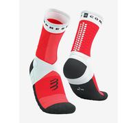 Chaussettes Compressport Ultra Trail v2.0 rouge blanc noir - T2