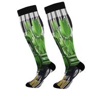 Chaussettes Contention A Green Truck Full Of Golden Clovers Bas De Compressione Femmes Chaussette De Compression Unisexes Calze A Compressione Pour Avion Varices Varices 50Cm