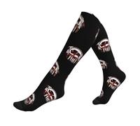 Chaussettes Contention Buffalo Native American Chaussette De Compression Confortables Bas De Compressione Unisexes Chaussettes Haute Pour Fitness Infirmiers Entraînement 50Cm