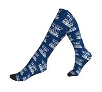 Chaussettes Contention I Don'T Mean To Be Rude But Shut Up And Fuck Off Calze A Compressione Unisexes Bas De Compressione Femmes Chaussettes Haute Pour Varices Gym Entraînement 50Cm