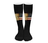 Chaussettes Contention Irish America Flag Chaussette Course Chaussette De Compression Cyclisme Bas De Compressione Pour Entraînement Gym Varices 50Cm