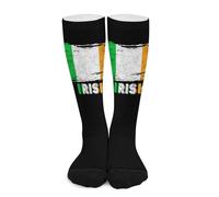 Chaussettes Contention Irish Flag Chaussettes Haute Course Calze A Compressione Femmes Bas De Compressione Pour Entraînement Infirmiers Varices 50Cm