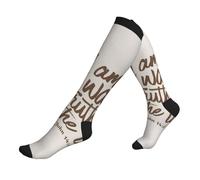 Chaussettes Contention John 14 6 I Am The Way The Truth And The Life Chaussette Respirant Chaussette De Compression Cyclisme Calze A Compressione Pour Varices Entraînement Fitness 50Cm