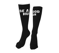 Chaussettes Contention Kkaingg Be A Good Human - Christianty Gifts Chaussettes Haute Unisexes Bas De Compressione Confortables Chaussette De Compression Pour Infirmiers Varices Gym 50Cm