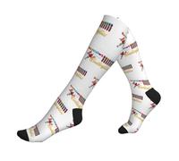 Chaussettes Contention My Life Is All About Rainbow Butterfly Phlebotomy Respirant Chaussette De Compression Unisexes Calze A Compressione Pour Entraînement Varices Varices 50Cm