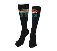 Chaussettes Contention Vintage 1963 50Th Birthday Gifts Bas De Compressione Course Chaussettes Haute Unisexes Calze A Compressione Pour Entraînement Avion Fitness 50Cm