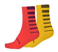 Chaussettes Coolmax Rayées (Paquet Double) Grenade Endura Vêtements