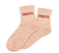 Paire De Chaussettes Orange Clair À Paillettes Coquette