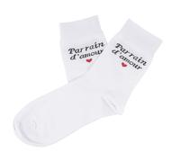Chaussettes Coton Blanc Parain Amour CUr Homme
