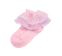 Chaussettes Coton Printemps Automne Mignonnes Dentelle Brodée Délicate Princesse pour Filles Douces Confortables Respirantes Élégantes Quotidien