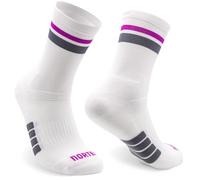Chaussettes Course et Running Rembourrées, Antidérapantes. Chaussettes de Sport sans Frottements pour Hommes et Femmes (FR/ES, Alpha/lettres, S, M, Taille normale, Taille normale, DUO Purple)