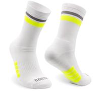 Chaussettes Course et Running Rembourrées, Antidérapantes. Chaussettes de Sport sans Frottements pour Hommes et Femmes (FR/ES, Alpha/lettres, L, TG, Taille normale, Taille normale, DUO Yellow)