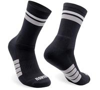 Chaussettes Course et Running Rembourrées, Antidérapantes. Chaussettes de Sport sans Frottements pour Hommes et Femmes (FR/ES, Alpha/lettres, L, TG, Taille normale, Taille normale, DUO Black)