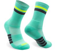 Chaussettes Course et Running Rembourrées, Antidérapantes. Chaussettes de Sport sans Frottements pour Hommes et Femmes (FR/ES, Alpha/lettres, L, TG, Taille normale, Taille normale, DUO Ocean)