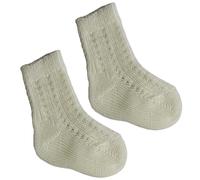 Chaussettes courtes en coton crème - 16 - 19