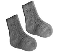 Chaussettes courtes grises en coton - 19 - 22