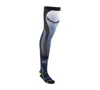 Alpinestars Knee Brace Chaussettes de motocross, bleu-jaune, taille S M pour homme