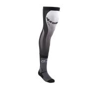Alpinestars Knee Brace Chaussettes de motocross, noir-blanc, taille S M pour homme
